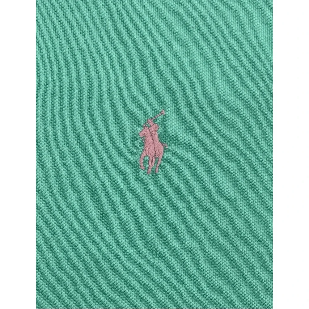 Polo Ralph Lauren Polo Shirt Men Medium Green Classic Fit Golf Old Money Coastal